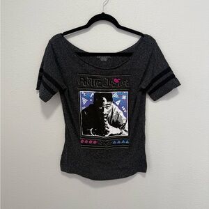 Vintage 90s Gray Poetic Justice Tupac Graphic Tee Size Large